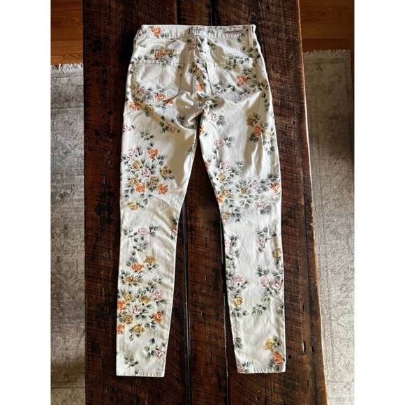Anthropologie Citizens of Humanity Thompson Medium Rise skinny floral Jeans - Picture 6 of 16